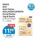 Aktuelles Q10 Anti-Falten KOLLAGEN EXPERTE Facial Butter Tag & Nacht Angebot bei V-Markt in Augsburg ab 11,99 €