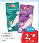 Fußmaske von Schaebens für 2,49 € bei budni im Angebot Fußmaske von Schaebens im aktuellen budni Prospekt