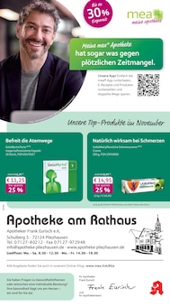 mea - meine apotheke Prospekt Unsere November-Angebote mit 4 Seiten