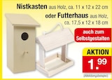 Nistkasten Angebote bei Zimmermann Wunstorf für 1,99 €