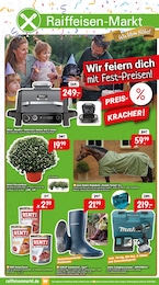 Raiffeisenmarkt Prospekt "Wir feiern dich mit Fest-Preisen!", 4 Seiten, 01.09.2026 - 01.09.2026 Aktueller Raiffeisenmarkt Prospekt, "Wir feiern dich mit Fest-Preisen!", mit Angeboten der Woche, gültig von 01.09.2026 bis 01.09.2026
