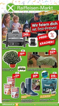 Aktueller Raiffeisenmarkt Prospekt (Metelen, 4 Seiten zum blättern Raiffeisenmarkt Prospekt Wir feiern dich mit Fest-Preisen! mit 4 Seiten