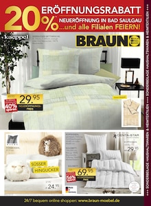 BRAUN Möbel-Center Prospekt 20% ERÖFFNUNGSRABATT mit 4 Seiten