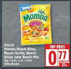 Mamba Beach-Bites im EDEKA Prospekt Mamba Beach-Bites von Storck im aktuellen EDEKA Prospekt für 0,77 €