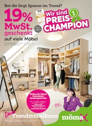 mömax Prospekt für Berlin: "Wir sind PREIS-CHAMPION", 16 Seiten, 29.09.2025 - 12.10.2025
