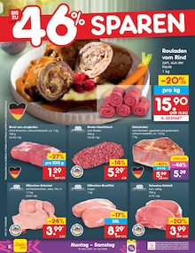 Fleisch im Netto Marken-Discount Prospekt "Aktuelle Angebote" mit 62 Seiten (Lübeck)