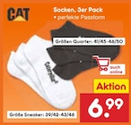 Socken, 3er Pack, Quarter von CAT für 6,99 € bei Netto Marken-Discount im Angebot Socken, 3er Pack, Quarter von CAT im aktuellen Netto Marken-Discount Prospekt