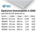 Gipskarton-Einmannplatte A (GKB) im aktuellen Holz Possling Prospekt