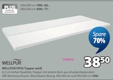 FRYA Topper weiß von WELLPUR für 38,50 € bei JYSK im Angebot FRYA Topper weiß von WELLPUR im aktuellen JYSK Prospekt
