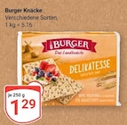 Knäcke Angebote von Burger bei GLOBUS Duisburg für 1,29 €
