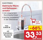 Elektrische Warm- und Kaltwasserarmatur von EASYMAXX im aktuellen Netto Marken-Discount Prospekt für 33,33 €