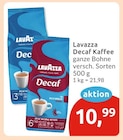 Decaf Kaffee Angebote von Lavazza bei budni Buxtehude für 10,99 €