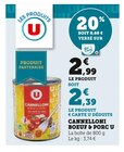 Cannelloni Boeuf & Porc - U en promo chez Super U Cannelloni Boeuf & Porc - U dans le catalogue Super U