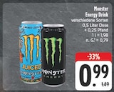 Aktuelles Monster Energy Drink Angebot bei EDEKA in Fürth ab 0,99 €