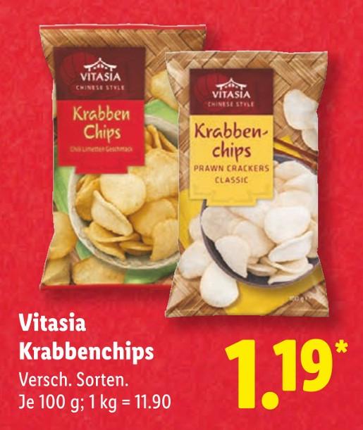 Krabbenchips Chili Limette Geschmack