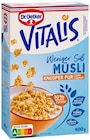 Vitalis Müsli oder Vitalis Schoko Müsli von Dr. Oetker für 2,49 € bei REWE im Angebot Vitalis Müsli oder Vitalis Schoko Müsli von Dr. Oetker im aktuellen REWE Prospekt