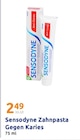 Zahnpasta Gegen Karies im Action Prospekt Zahnpasta Gegen Karies von Sensodyne im aktuellen Action Prospekt für 2,49 €