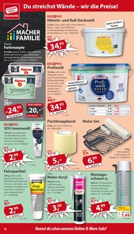Wandfarbe im Sonderpreis Baumarkt Prospekt "… da, wo du immer richtig liegst!" mit 16 Seiten (Göttingen)