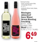 Save Water Drink Riesling fruchtig oder Rosé Angebote von Allendorf bei EDEKA Frankfurt für 6,49 €