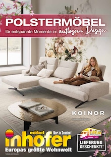 Möbel Inhofer Prospekt POLSTERMÖBEL mit  Seiten in Neu Ulm und Umgebung