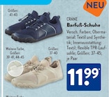 Barfuß-Schuhe Blau von Crane im aktuellen ALDI SÜD Prospekt für 11,99 €