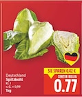 Spitzkohl für 0,77 € bei E center im Angebot Spitzkohl im aktuellen E center Prospekt