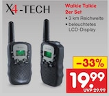 Walkie Talkie 2er Set Angebote von X4-TECH bei Netto Marken-Discount Lüneburg für 19,99 €