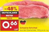 Schweine-Schnitzel bei Netto Marken-Discount im Nabburg Prospekt für 0,66 €