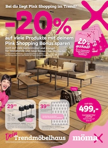 mömax Prospekt -20% auf viele Produkte mit 12 Seiten
