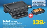 GC7148 Optigrill Snacking & Baking im Angebot bei EURONICS in Berlin GC7148 Optigrill Snacking & Baking Angebote von Tefal bei EURONICS Berlin für 139,00 €