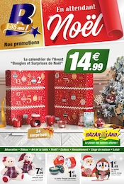 Calendrier Avent Angebote im Prospekt "En attendant Noël" von Bazarland auf Seite 1