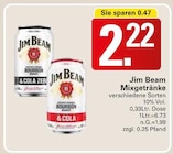 Mixgetränke Angebote von Jim Beam bei WEZ Bad Oeynhausen für 2,22 €
