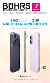 Aktueller Telekom Partner Bührs Melle Elektromärkte Prospekt in Bad Essen und Umgebung, "SAG HALLO ZUR NÄCHSTEN GENERATION" mit 8 Seiten, 01.10.2025 - 06.10.2025
