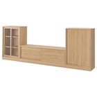 TV-/Aufbkomb. mit Schiebetüren Eichenfurnier/Klarglas im Angebot bei IKEA in Königsbrunn TV-/Aufbkomb. mit Schiebetüren Eichenfurnier/Klarglas Angebote von TONSTAD bei IKEA Königsbrunn für 617,00 €