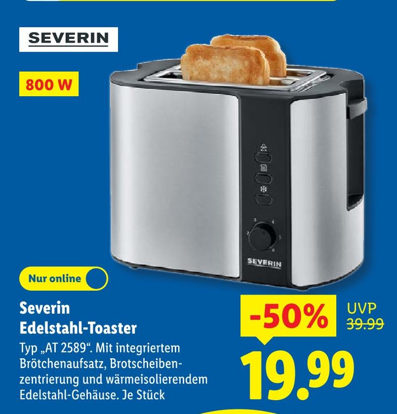 Edelstahl-Toaster