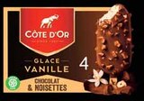 Promo BÂTONNET DE GLACE À LA VANILLE ENROBÉ DE CHOCOLAT ET NOISETTES X4 à 2,44 € dans le catalogue Intermarché à Amayé-sur-Orne