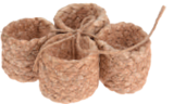 Lot de 4 Ronds de serviette en jute à 2,99 € dans le catalogue Maxi Bazar
