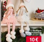 Stofffigur Wintermädchen im aktuellen Woolworth Prospekt