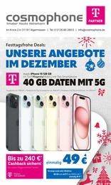 Aktueller cosmophone weitere Geschäfte Prospekt für Laatzen 01.12.2023 - 31.12.2023 cosmophone Prospekt für Laatzen mit 12 Seiten