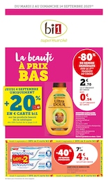 Prospectus Supermarchés Bi1 en cours, La beauté À PRIX BAS, 24 pages, 02/09/2025 - 14/09/2025 Catalogue Supermarchés Bi1 en cours à Saint-Florentin et alentours, La beauté À PRIX BAS, 24 pages, 02/09/2025 - 14/09/2025
