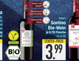 Bio-Wein von Sontino im aktuellen EDEKA Prospekt für 3,99 €