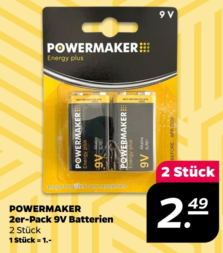 2er-Pack 9V Batterien