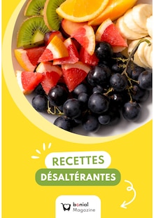 Prospectus Recettes à Paris, "RECETTES DÉSALTÉRANTES", 1 page de promos valables du 07/07/2025 au 31/08/2025