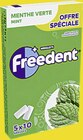 Chewing gum sans sucres menthe verte - FREEDENT dans le catalogue Casino Supermarchés