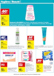 Déodorant Angebote im Prospekt "PRODUITS LAITIERS & VÉGÉTAUX !" von Carrefour auf Seite 54