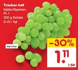 Trauben hell im Angebot bei Netto Marken-Discount in Osnabrück Trauben hell Angebote bei Netto Marken-Discount Osnabrück für 1,11 €
