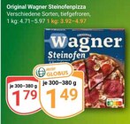Original Steinofenpizza Angebote von Wagner bei GLOBUS Worms für 1,49 €