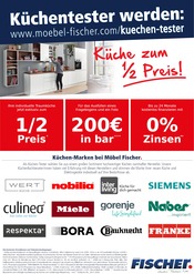 Aktueller Möbel Fischer Prospekt mit Küche, "Küchentester werden", Seite 1