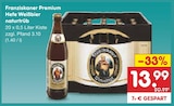 Premium Hefe Weißbier Angebote von Franziskaner bei Netto Marken-Discount Bielefeld für 13,99 €