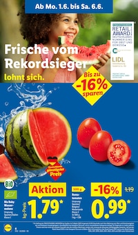 Tomaten im aktuellen Lidl Prospekt (Braunschweig) Tomaten im Lidl Prospekt "LIDL LOHNT SICH" mit 75 Seiten (Braunschweig)